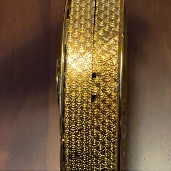 $339 MSRP - Ramla TOURBILLON Bag - BRASS Gold Colored & Brown Handmade Moroccan - Picture 10 of 14